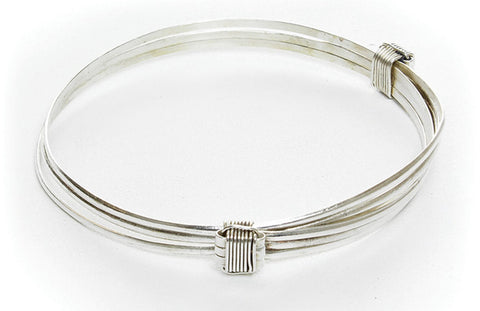 Silver colored Elephant Hair Bracelet 