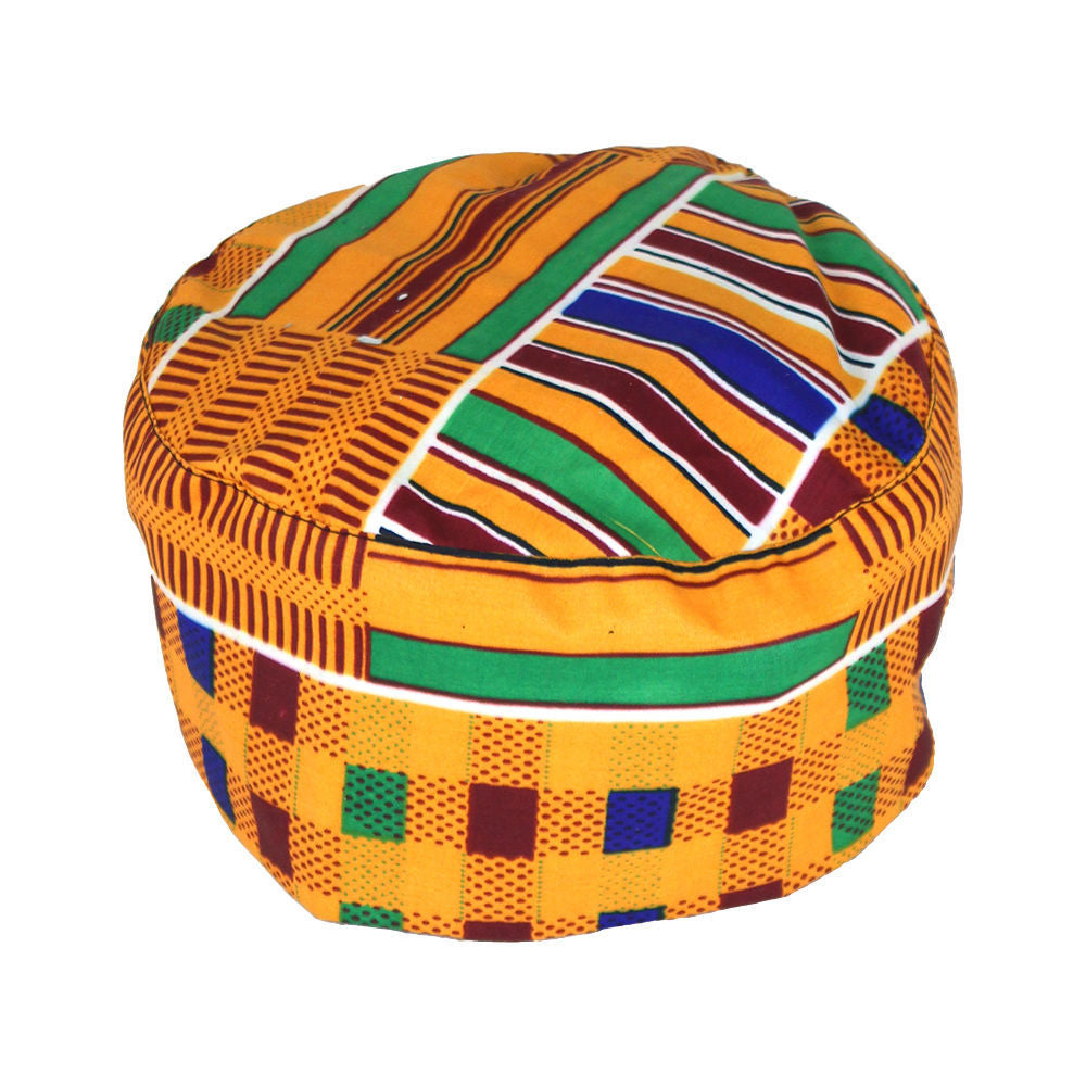 Kente Kufi Hat striped pattern | Afrotise.com