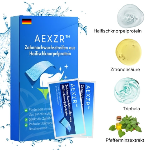 AEXZR™ Zahnnachwuchsstreifen aus Haifischknorpelprotein 