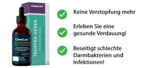 ClearLax™ Tropfen gegen Verstopfung