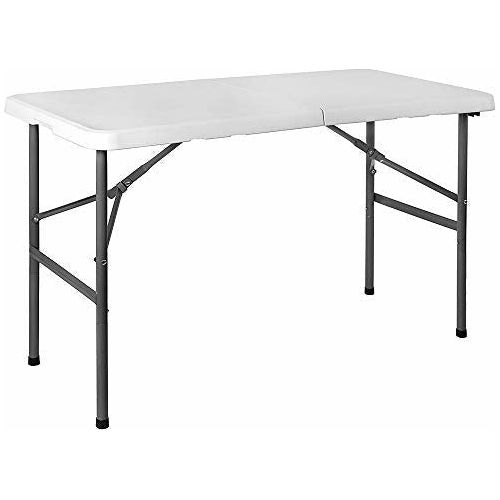 Home Vida  Heavy Duty Trestle Picnic Folding Table Silver, 4 feet, Brand New