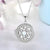 FJ Opal Shell Photo Locket Necklace 925 Sterling Silver that Holds Picture Photos for Memory, Gifts for Women Ladies, 18