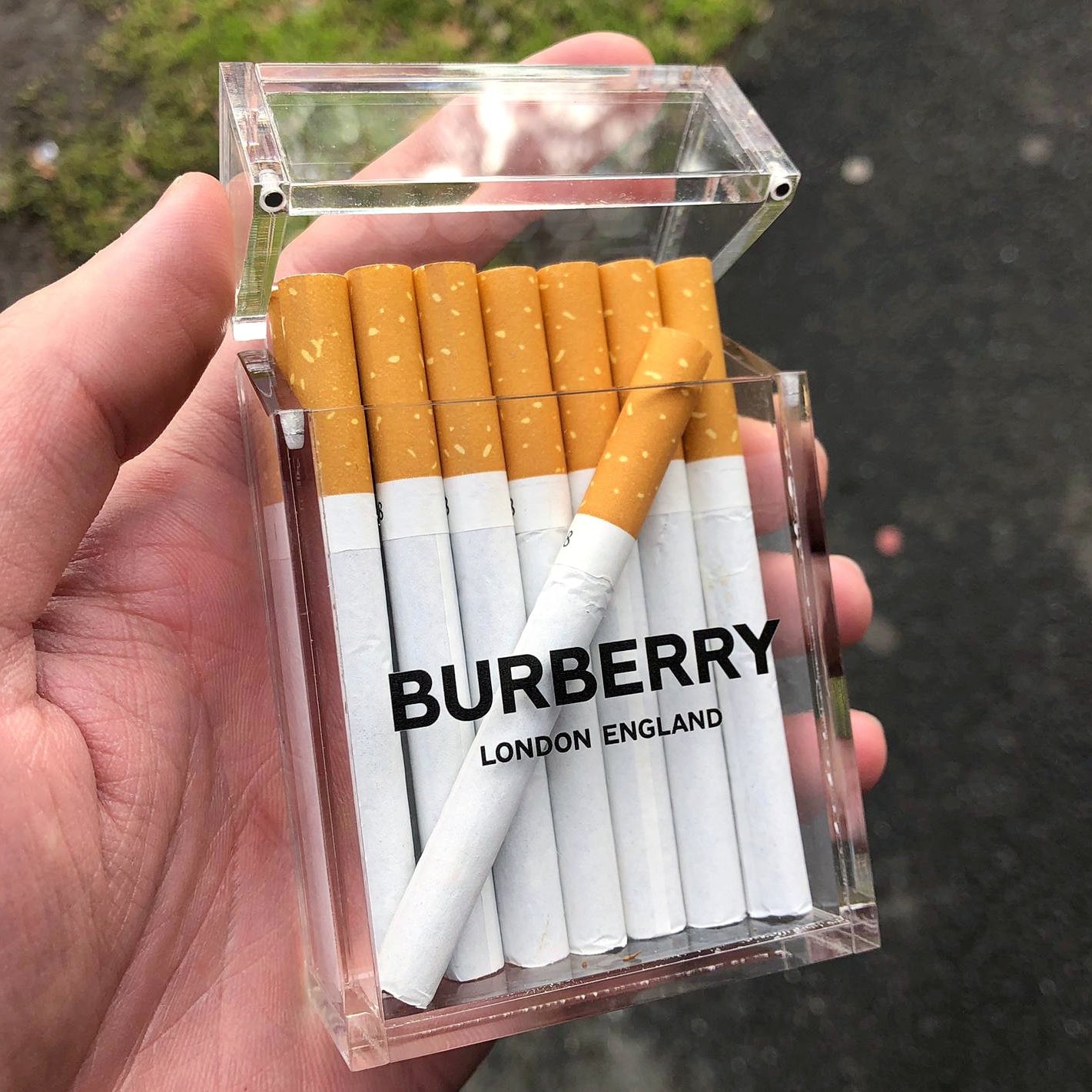 burberry cigarette case