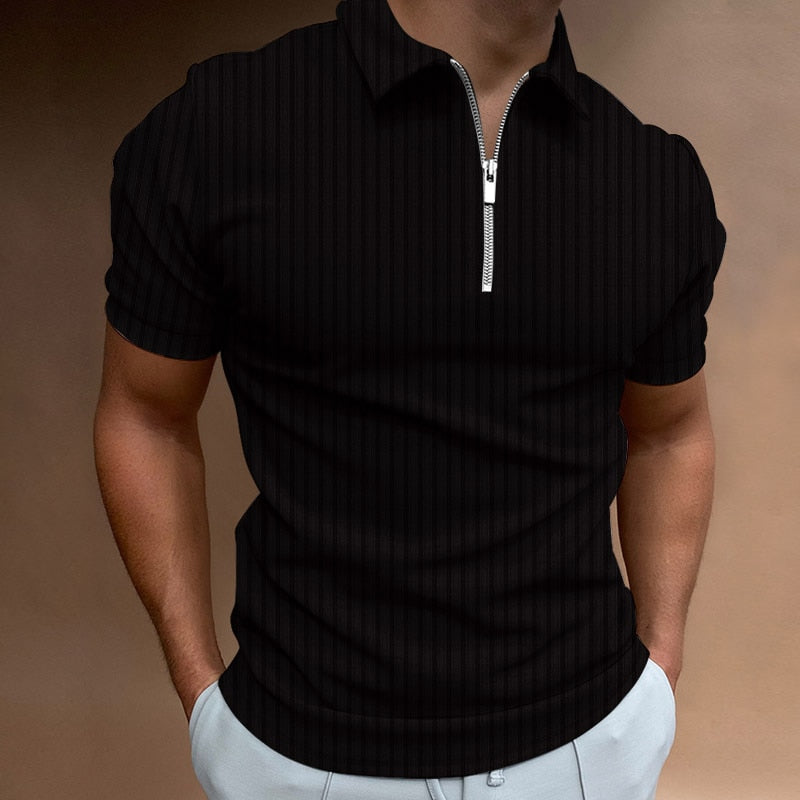 Elasticity Polo Shirt Solid Color - Itzlussa