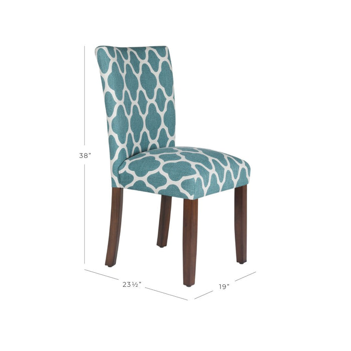 teal parsons dining chairs