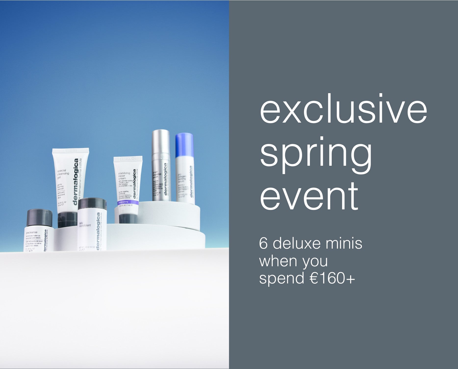 Exclusive Spring Event, 6 deluxe minis when you spend €160+