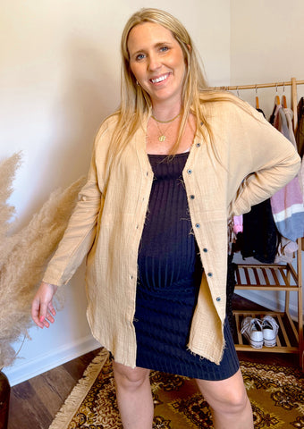 Fall Time Tunic: Khaki