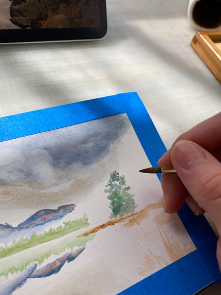 Painting Mountains in Watercolours – debi riley
