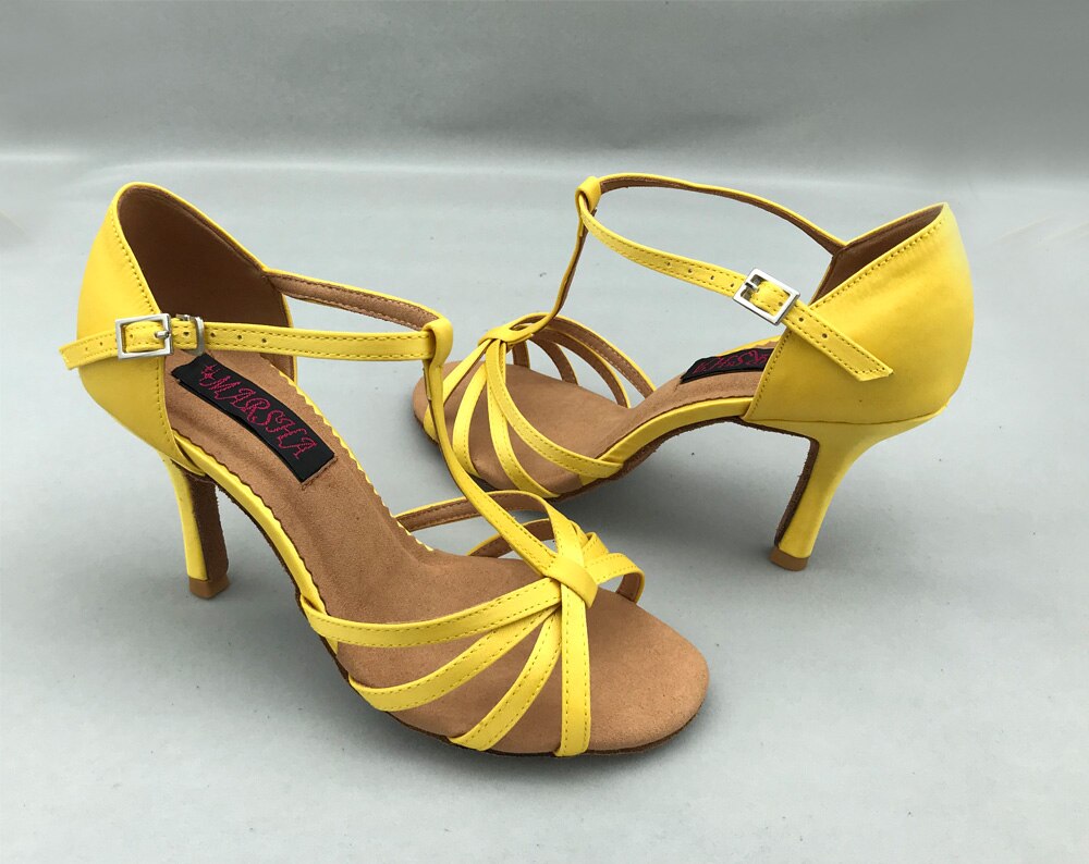 yellow dance shoes