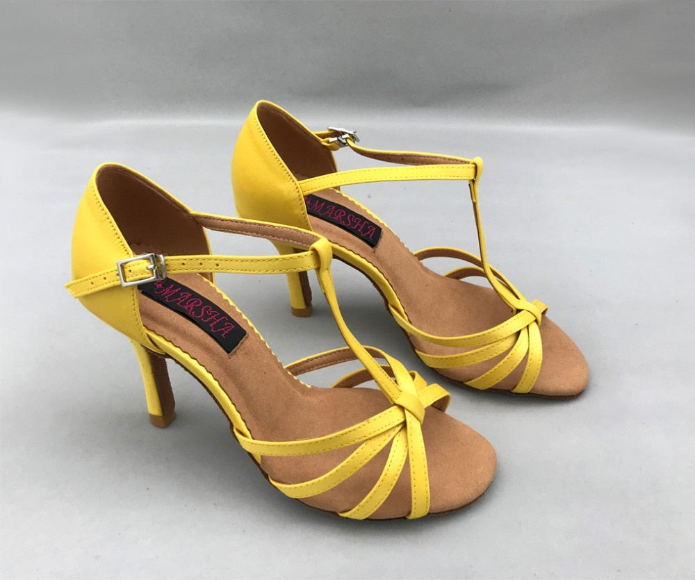 yellow dance shoes