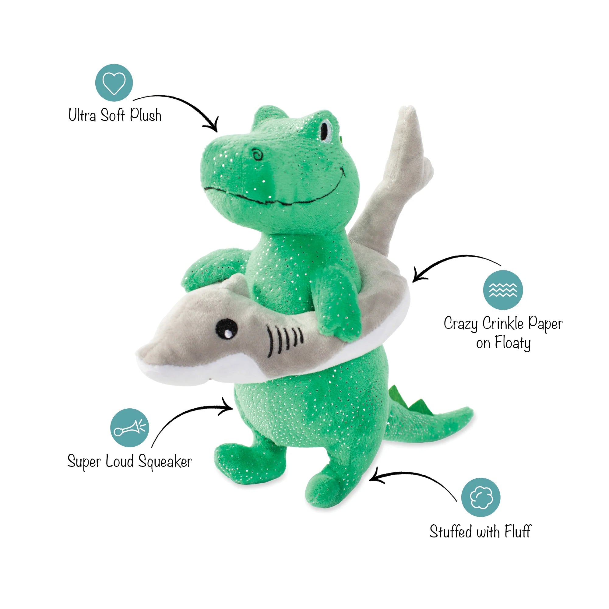 Shark Week Rex Dog Toy Pets Fringe Studio  Paper Skyscraper Gift Shop Charlotte