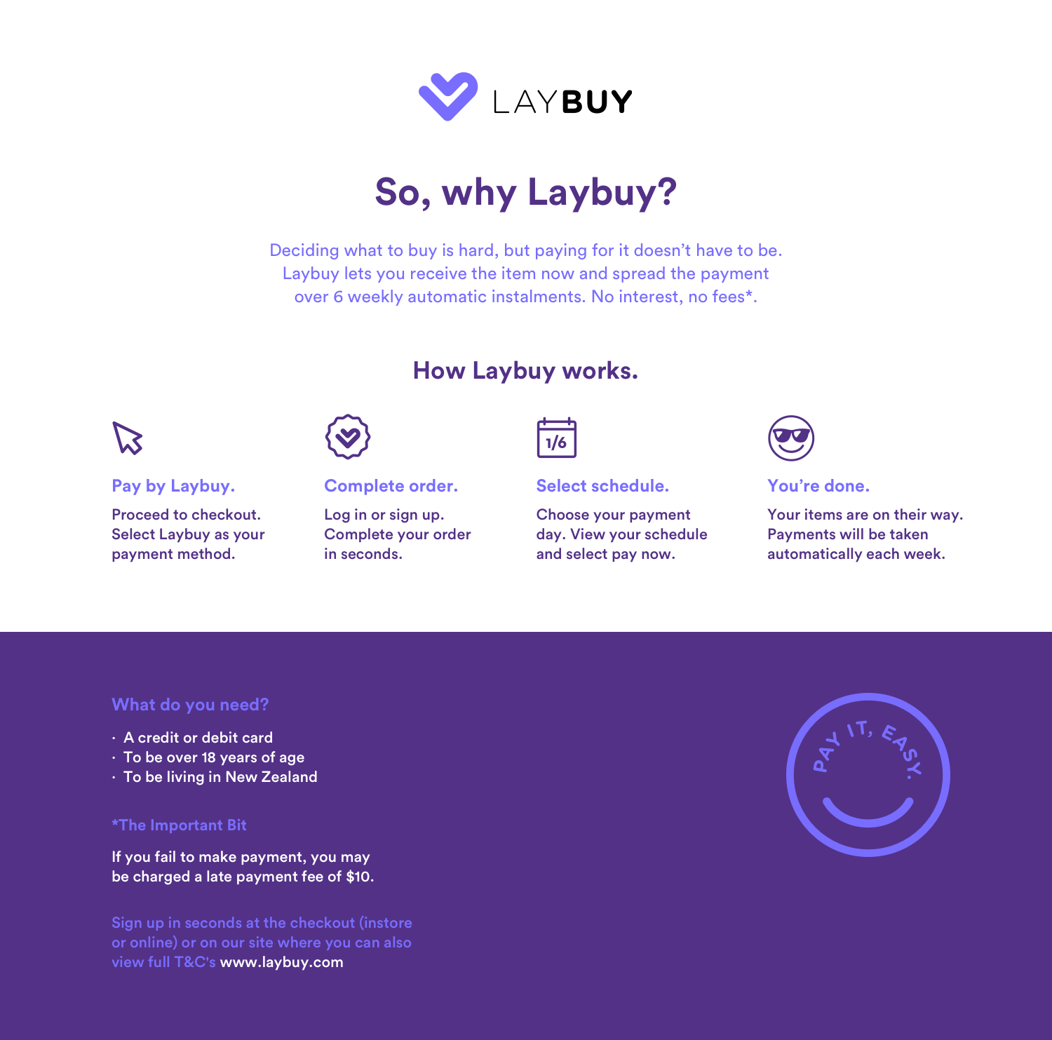 Laybuy about page