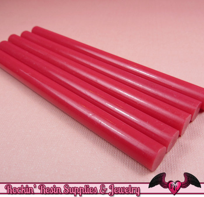 pink hot glue sticks