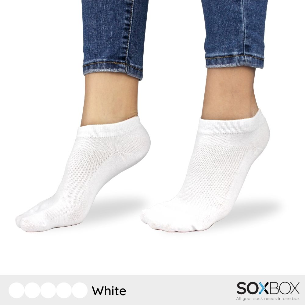 Unique Bargains Invisible Five Fingers Socks Breathable Soft Hollow Out  Fashion No Show Socks For Women White 3 Pairs : Target