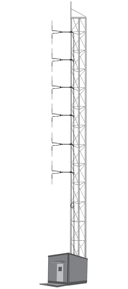 Antenne FM dipôle aluminium large bande 500W