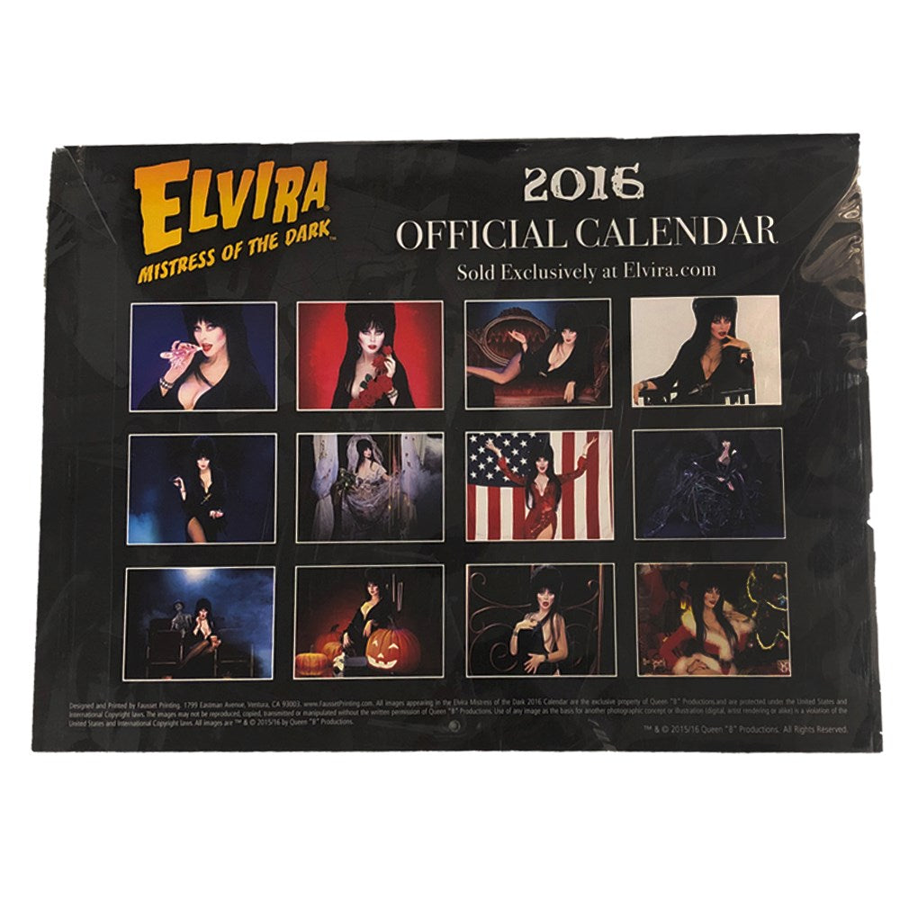 Elvira Wall Calendar 2016 Elviras Bootique