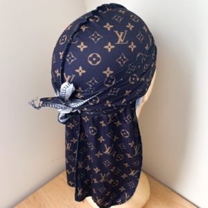 White LV Durag  GKLavishkollection