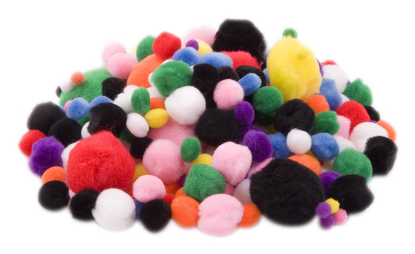 das pom poms assorted colour & size#pack size_PACK OF 280