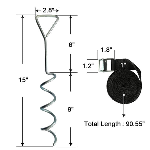 JumpTastic Trampoline Anchor