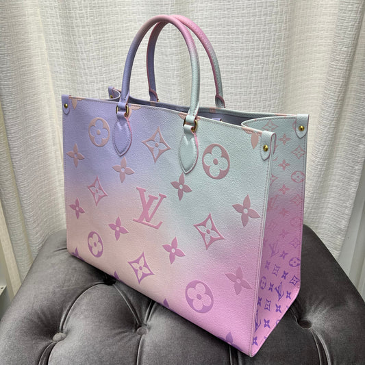 Louis Vuitton On The Go Onthego Tote Monogram Giant Bag Pink Red Rare  Archives - BrandConscious Authentics