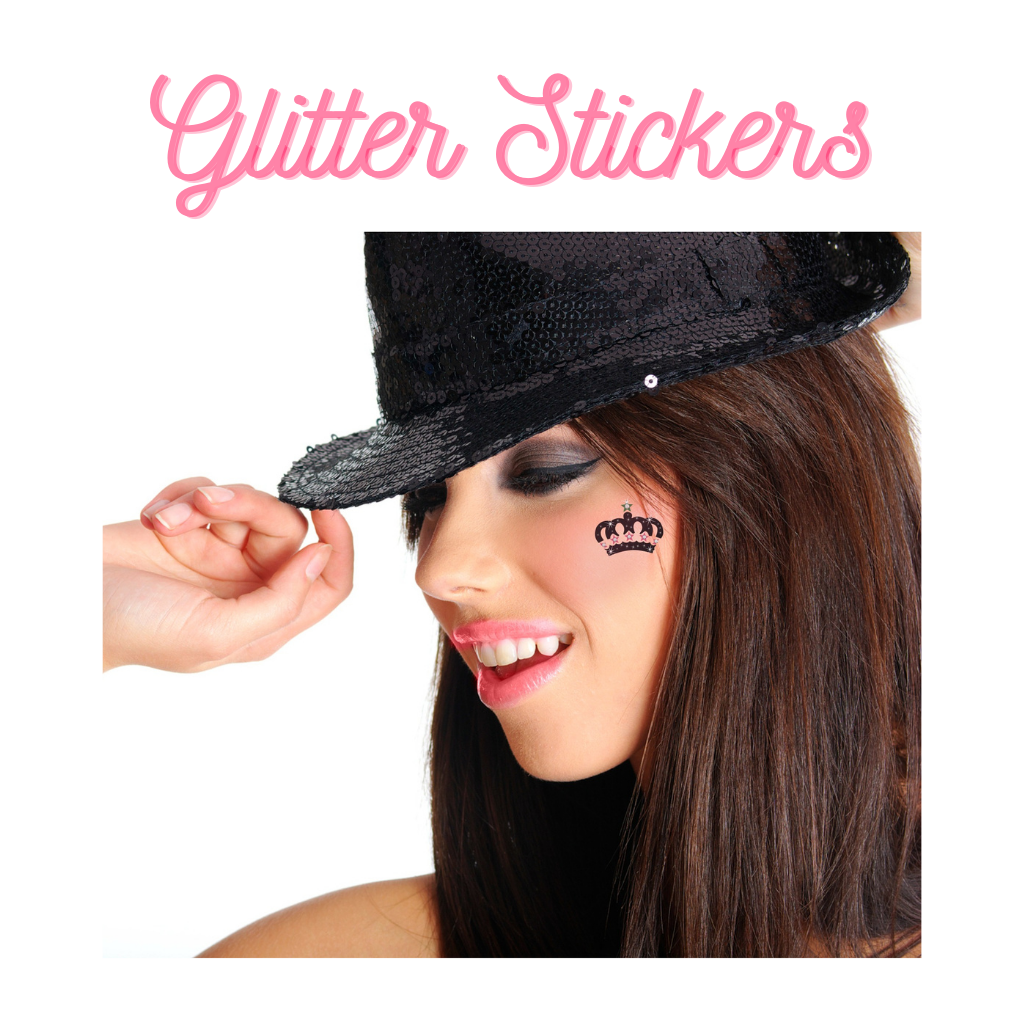 Knicks Glitter Face Stickers