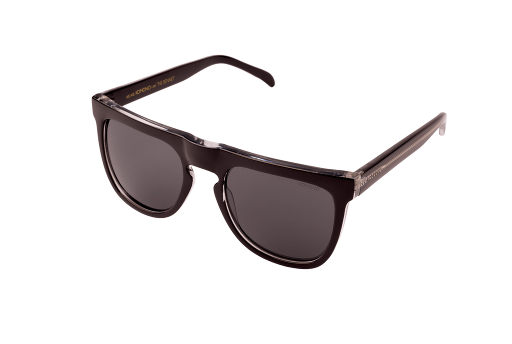 Download Komono Bennet Black Transparent Sunglasses - Mule Ties