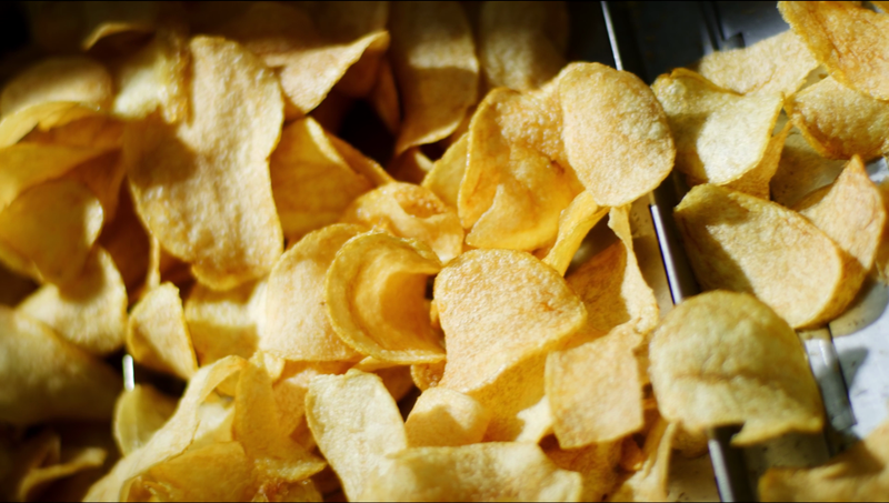 How our Salted Egg Potato Chips are made frying