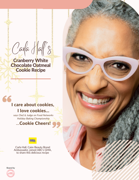 Carla Hall Cookie Recipe | Caire Beauty
