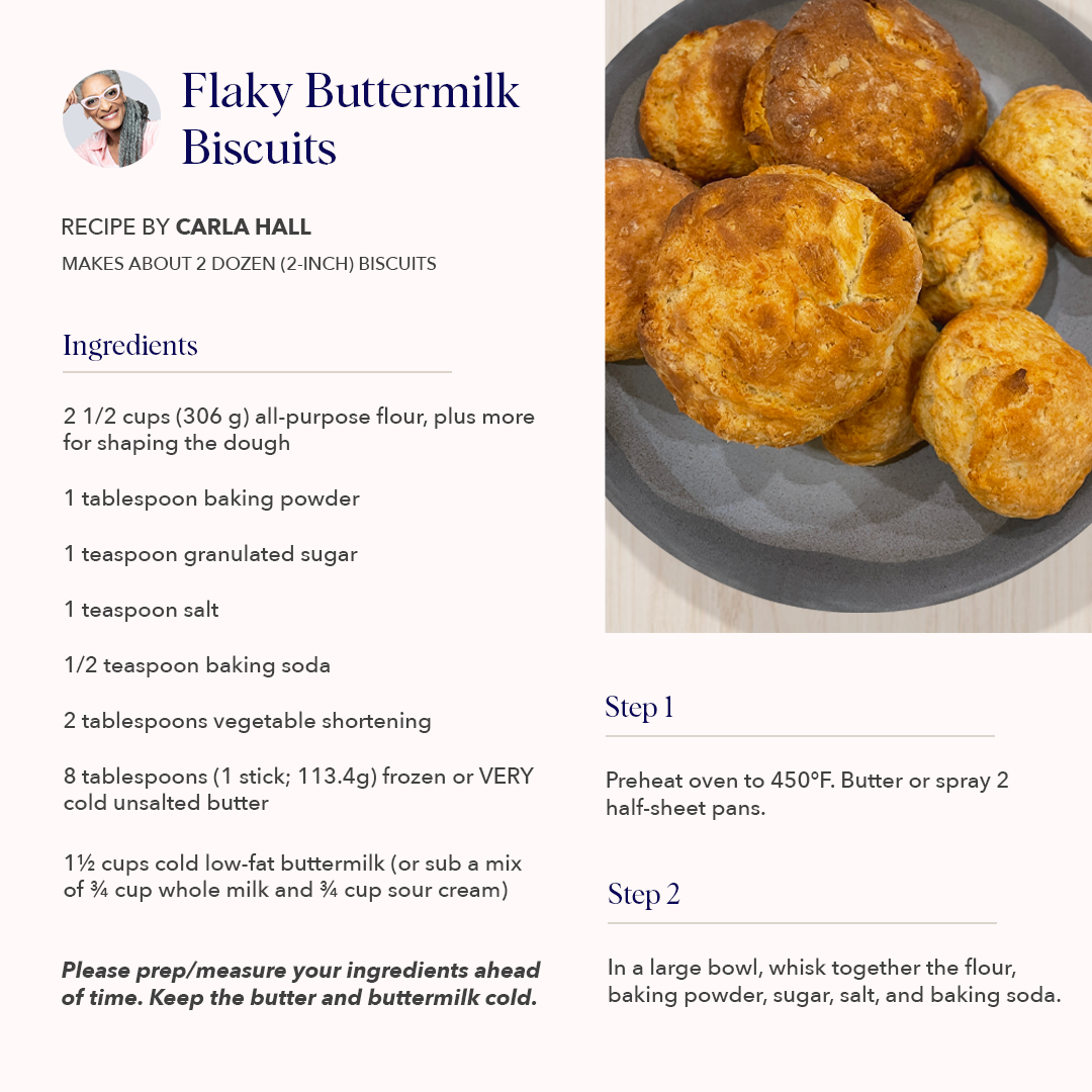 Carla Hall's Flaky Buttermilk Biscuit Recipe