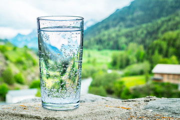 Glass of Water for natural hydration on the inside to support hydration in your skin