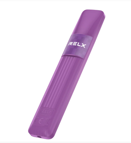 RELX Pixel berwarna ungu.