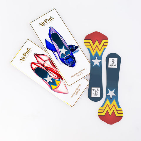 Airpufs high heel insoles package strap heels wonder woman