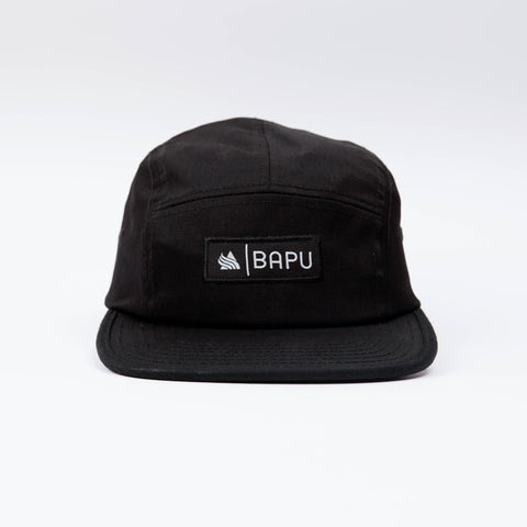 5 panel hat black