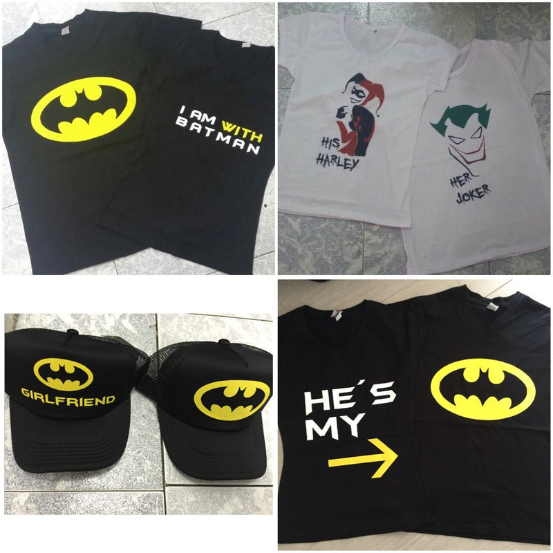 Pkt Playeras & Gorras Batman Pareja Novios San Valentin – Nessie`s  Collections