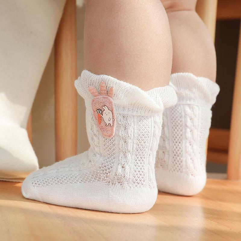 3-Pairs Baby Thin Mesh Anti-slip Socks.