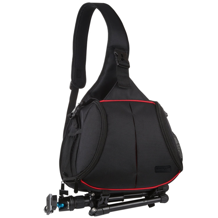 Afbeelding van PULUZ Triangle Style SLR Camera Bag Sling Waterproof Backpack Single Shoulder Messenger Bags(Black)