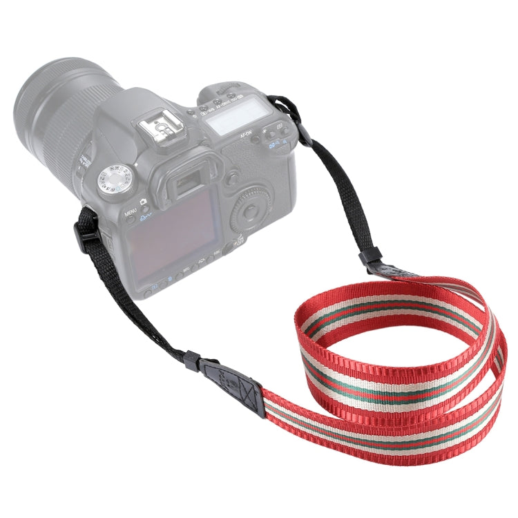 Afbeelding van PULUZ Stripe Style Series Shoulder Neck Strap Camera Strap for SLR / DSLR Cameras(Dark Red)