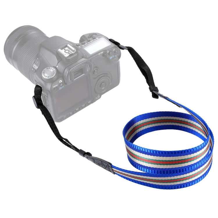 Afbeelding van PULUZ Stripe Style Series Shoulder Neck Strap Camera Strap for SLR / DSLR Cameras(Blue)