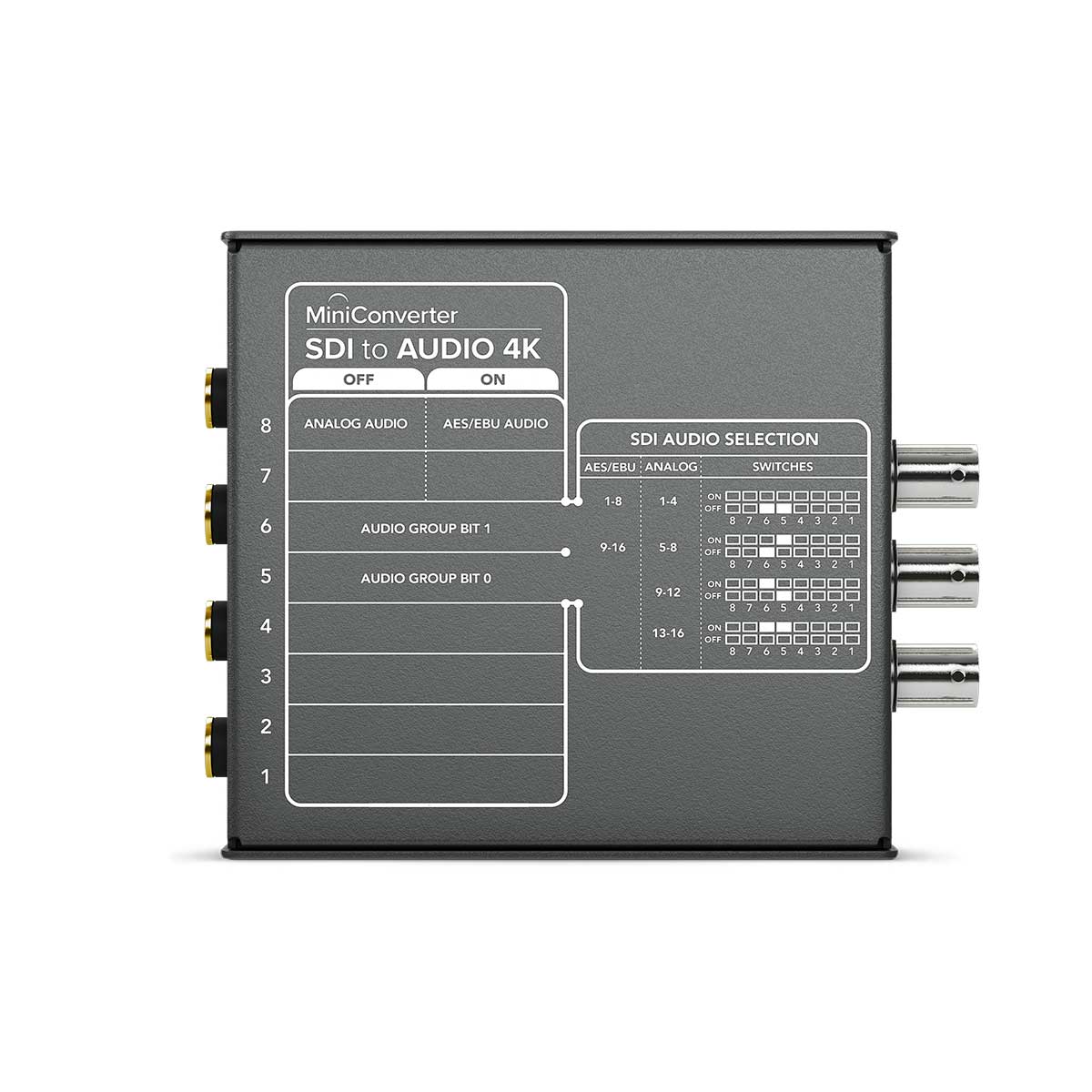 mini converter audio to sdi 4k