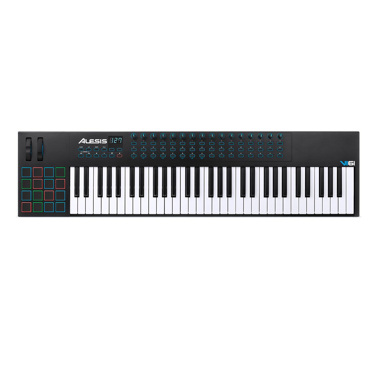 Photo 1 of Alesis VI61 Advanced 61-Key USB/MIDI Keyboard Controller (MISSING POWER CORD)(UNABLE TO TEST)