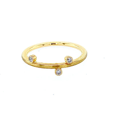 24k Yellow Gold Diamond Cut Band Ring Size 5.75 | eBay