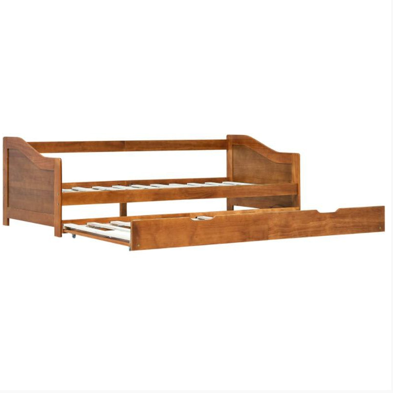 pull out sofa bed frame honey brown