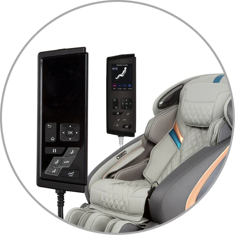 Easy to use LCD Remote on Osaki OS-Pro Admiral II Massage Chair