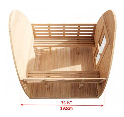 Dundalk Leisurecraft CT Mini POD Sauna | CTC77MW dimensions