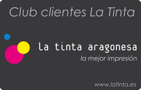 Tarjeta Club clientes La Tinta Aragonesa