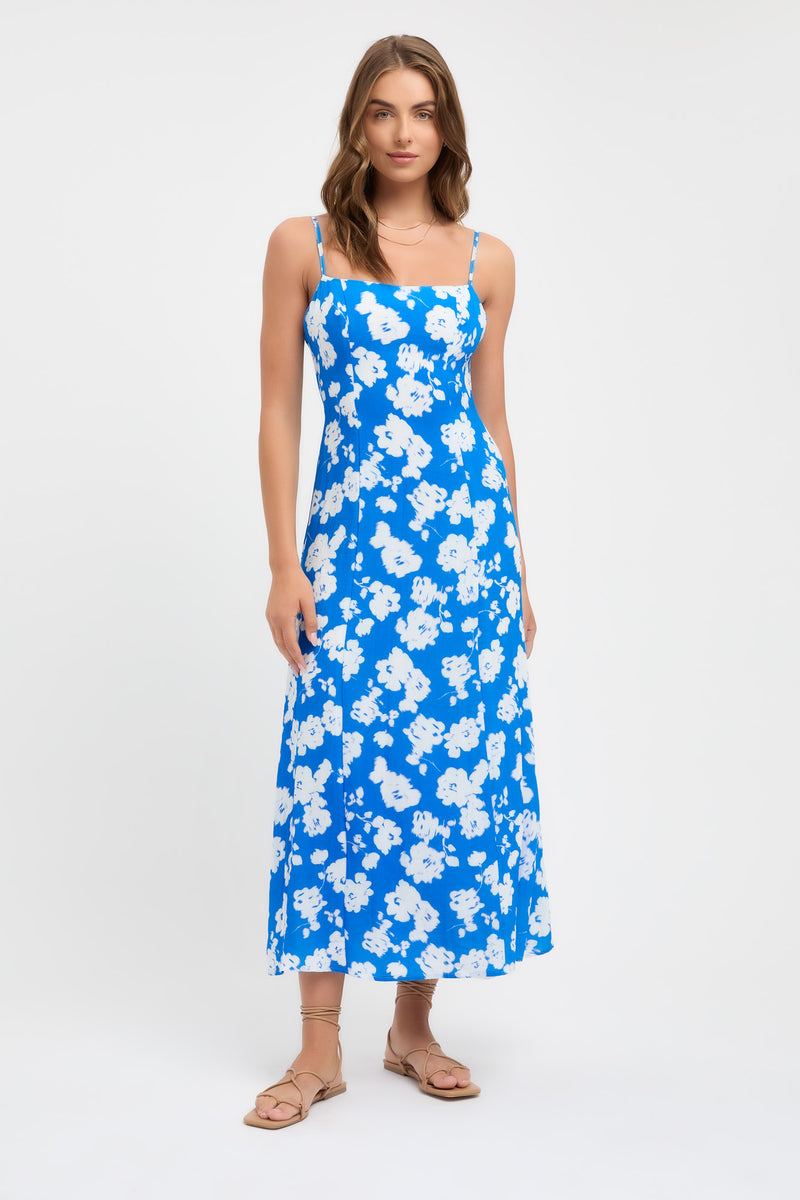 Buy Bonita Midi Dress Diva Blue/White Online | Australia