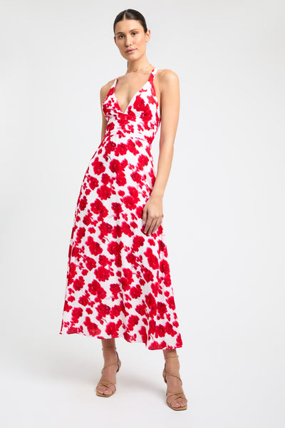 Buy Bonita Vee Dress White/Red/Pink Online | Australia