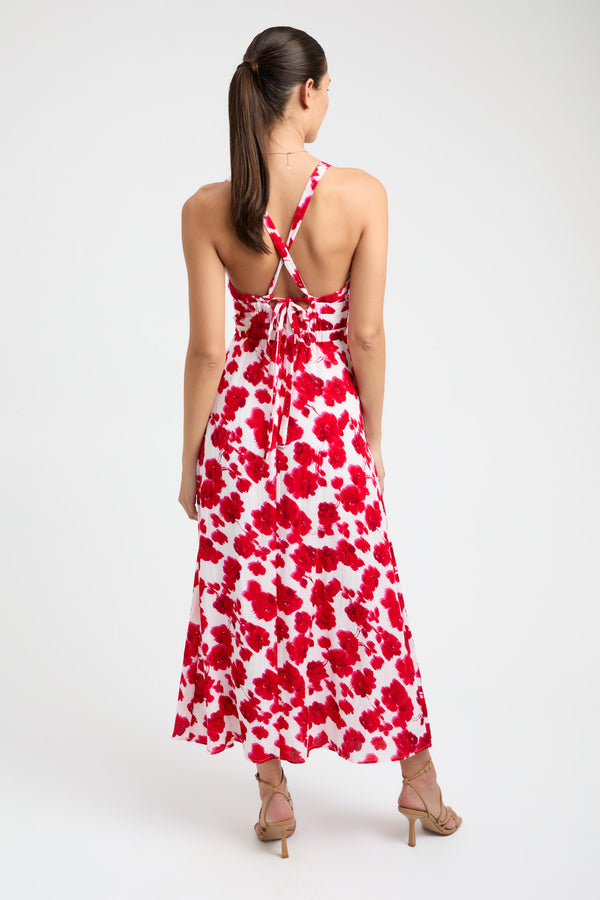 Buy Bonita Vee Dress White/Red/Pink Online | Australia