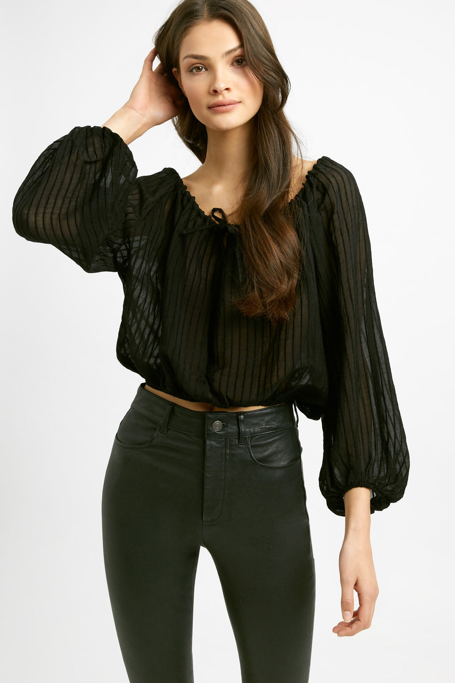 Ella Drawstring Blouse – AU KOOKAÏ