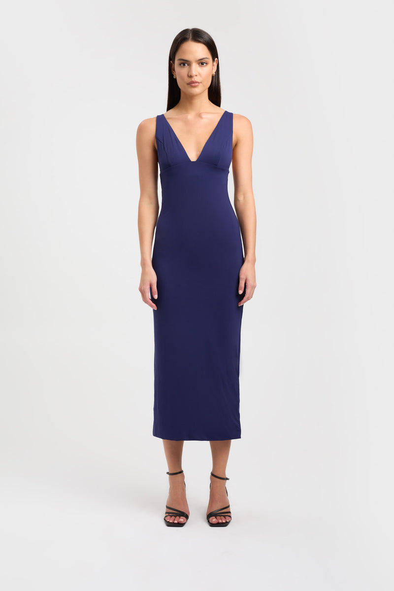 Buy Magy Midi Dress Navy Night Online | Australia